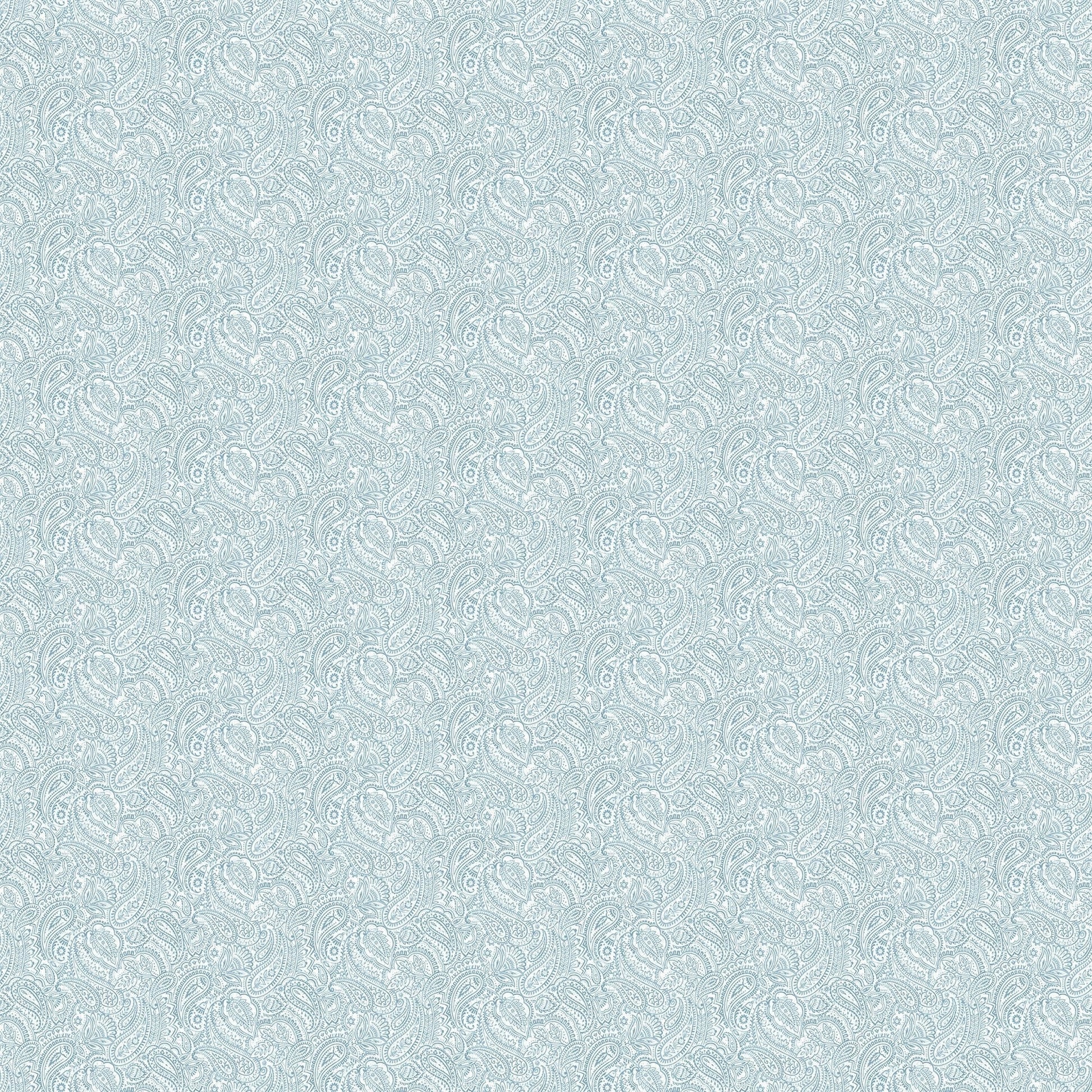 Small Prints Small Paisley Wallpaper - Blue - Galerie - G56690 - Premier Wallcovering