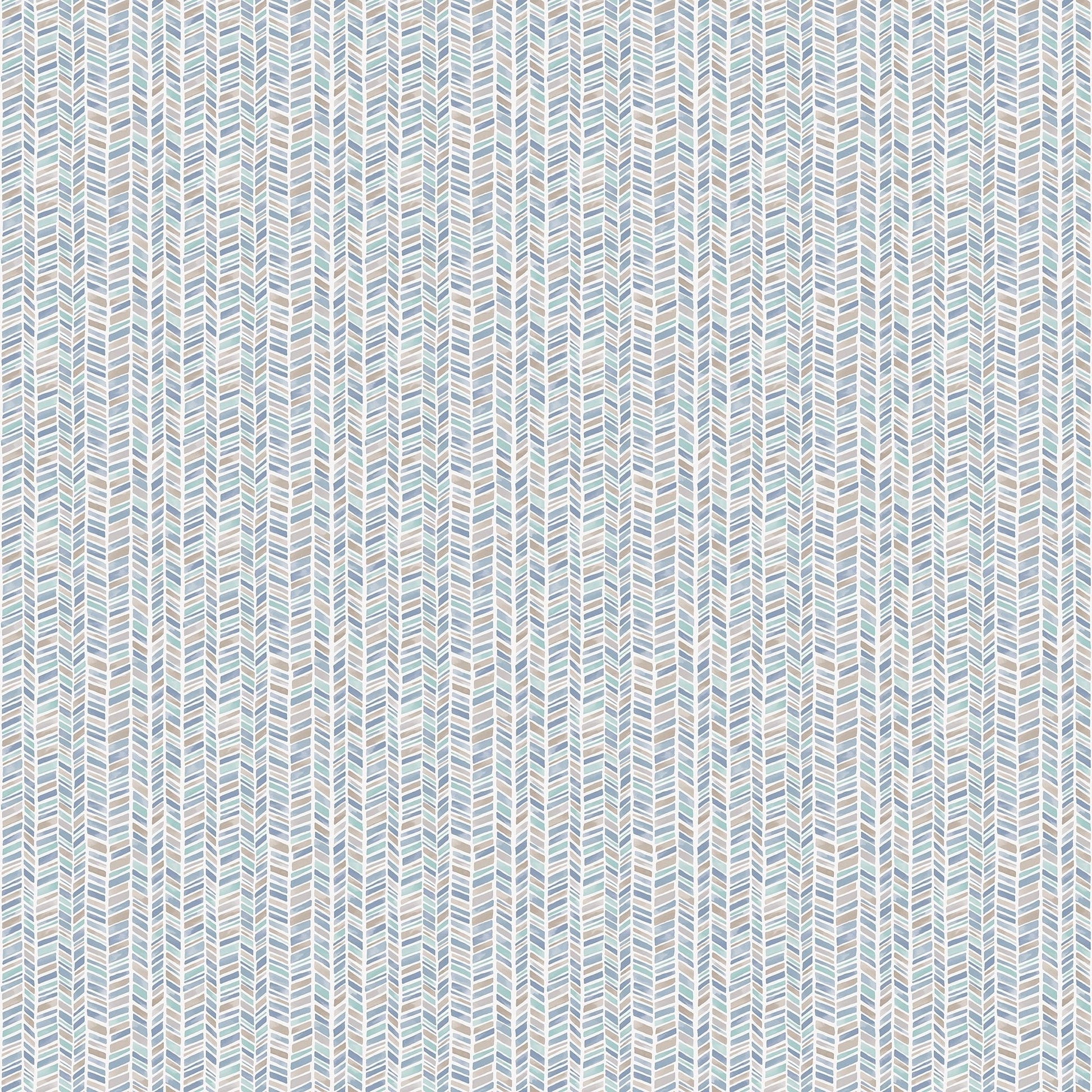 Small Prints Stained Glass Stripe Wallpaper - Teal / Navy / Tan - Galerie - G56695 - Premier Wallcovering