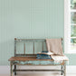 Small Prints Stained Glass Stripe Wallpaper - Emerald Green / Turquoise / Navy - Galerie - G56693 - Premier Wallcovering
