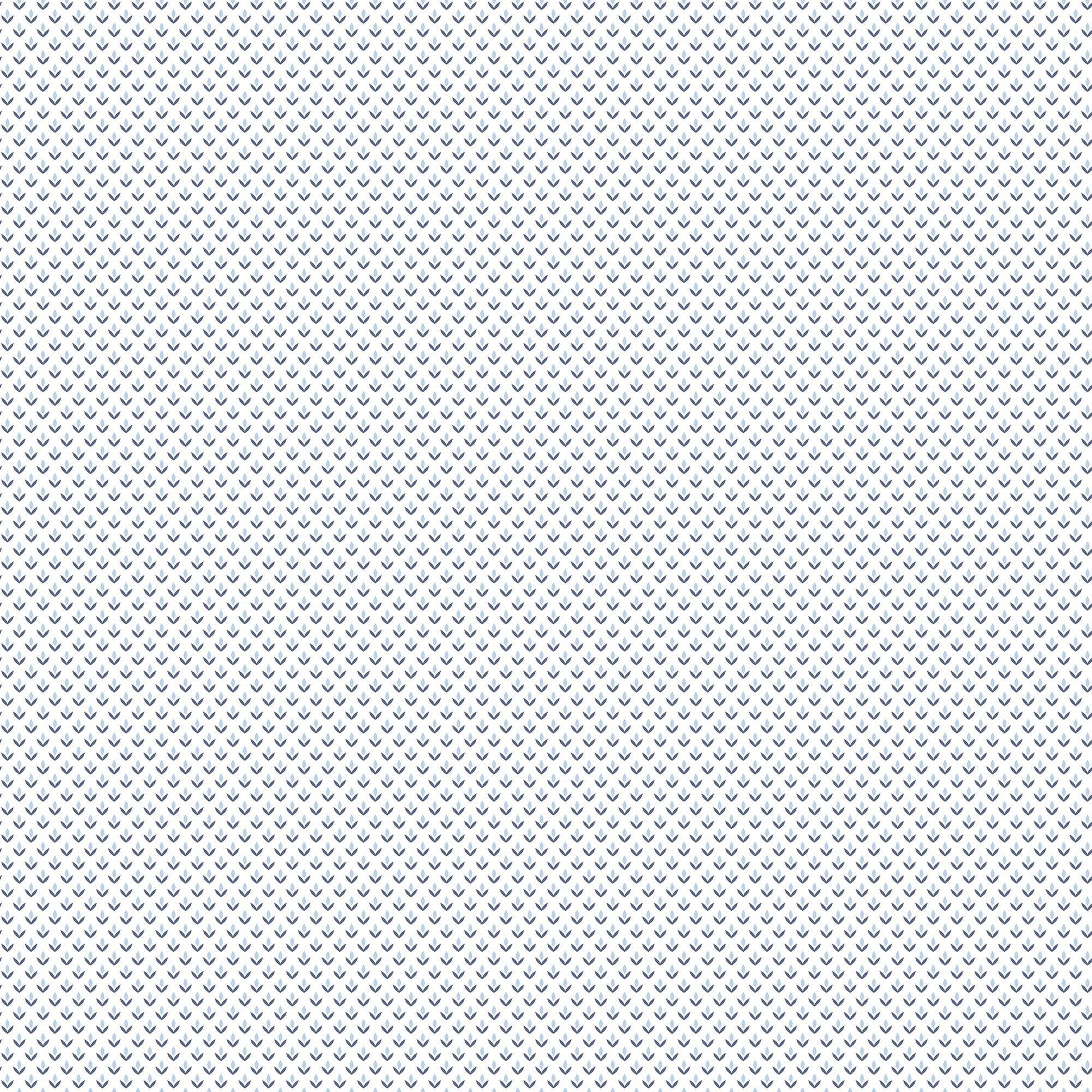 Small Prints Tiny Tulip Wallpaper - Blue / Navy - Galerie - G56699 - Premier Wallcovering