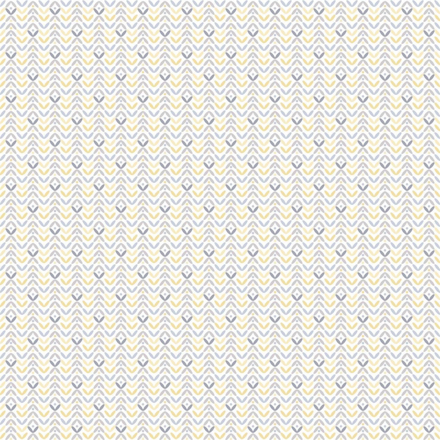 Small Prints Tulip Flip Wallpaper - Yellow / Grey - Galerie - G56707 - Premier Wallcovering