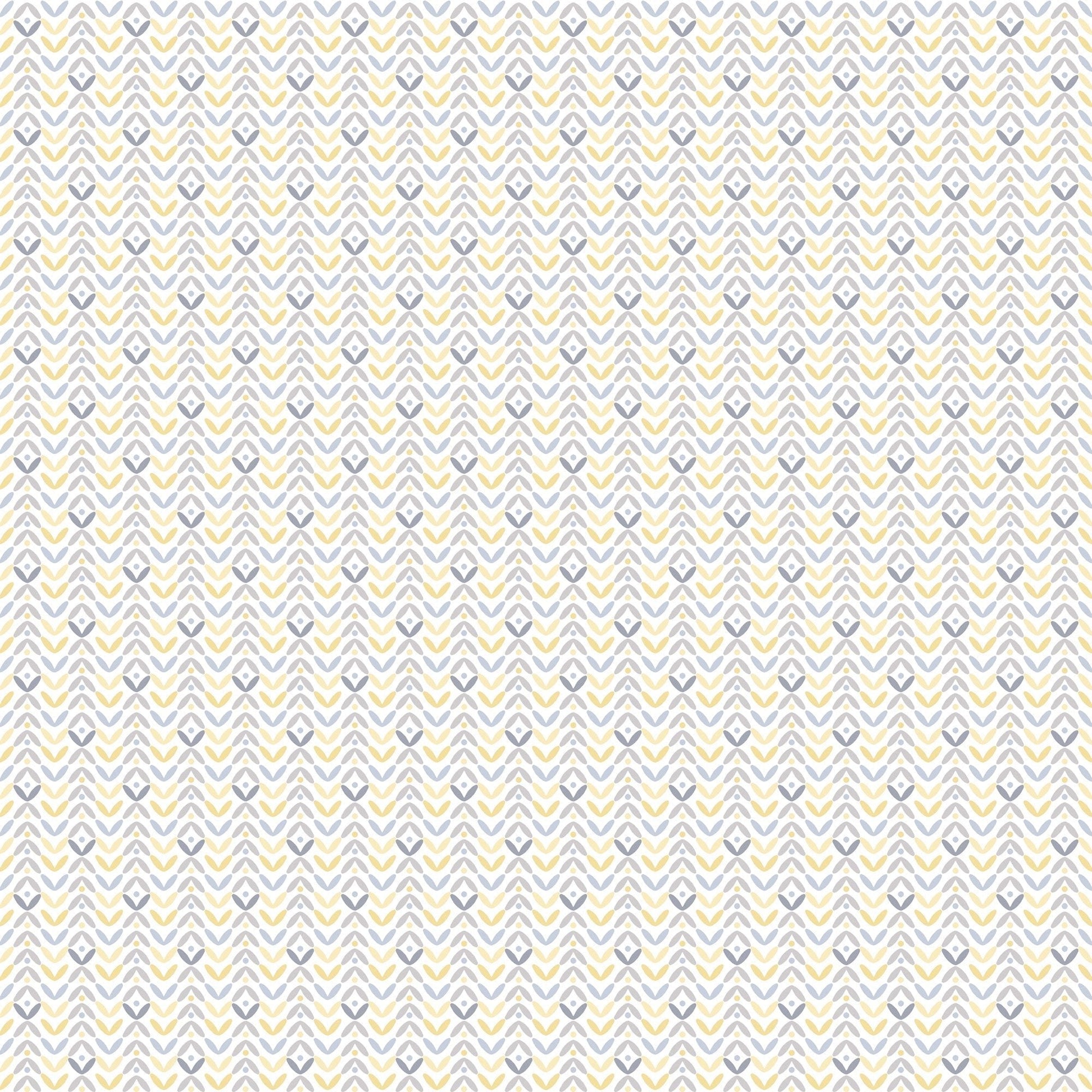 Small Prints Tulip Flip Wallpaper - Yellow / Grey - Galerie - G56707 - Premier Wallcovering