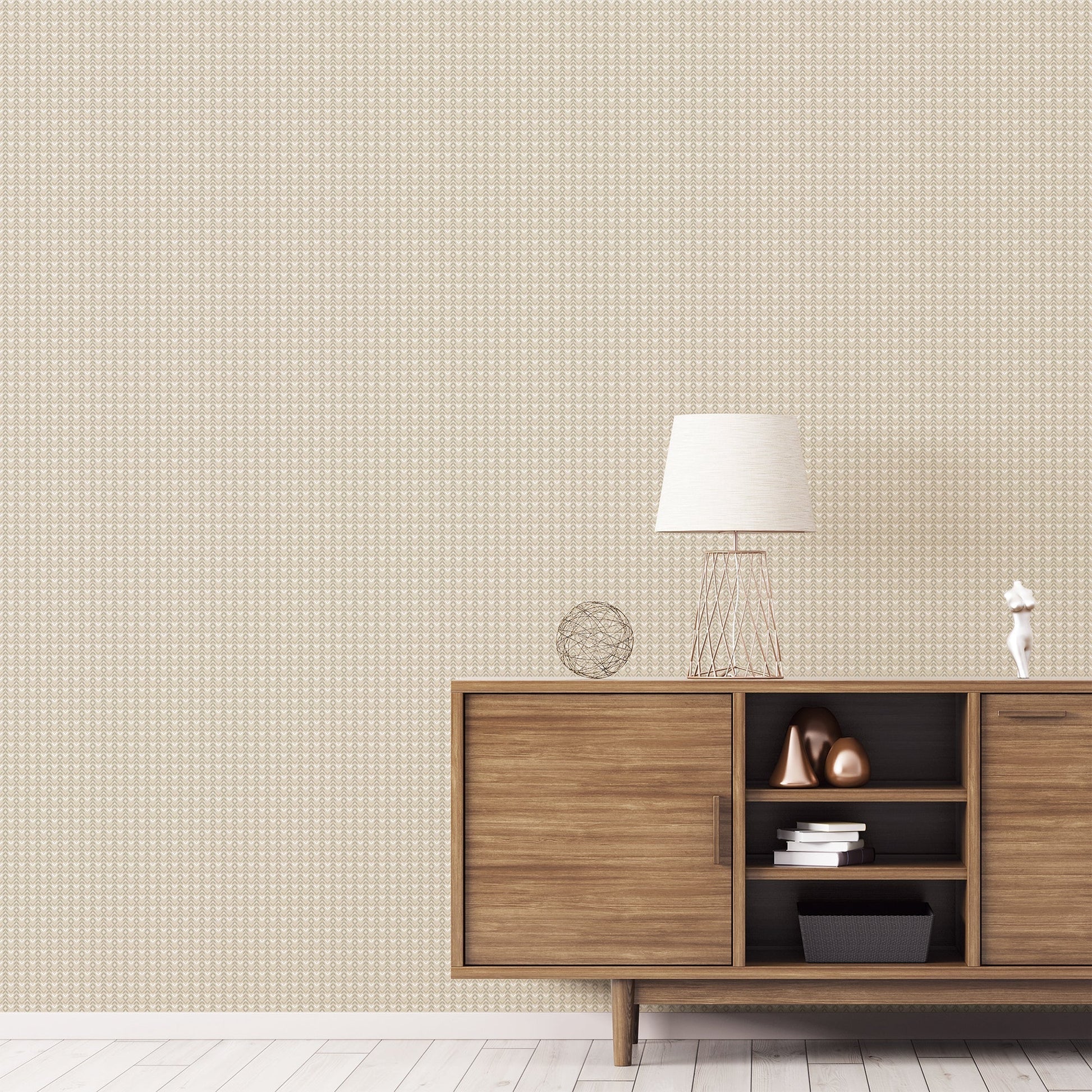 Small Prints Tulip Flip Wallpaper - Taupe / Beige - Galerie - G56706 - Premier Wallcovering