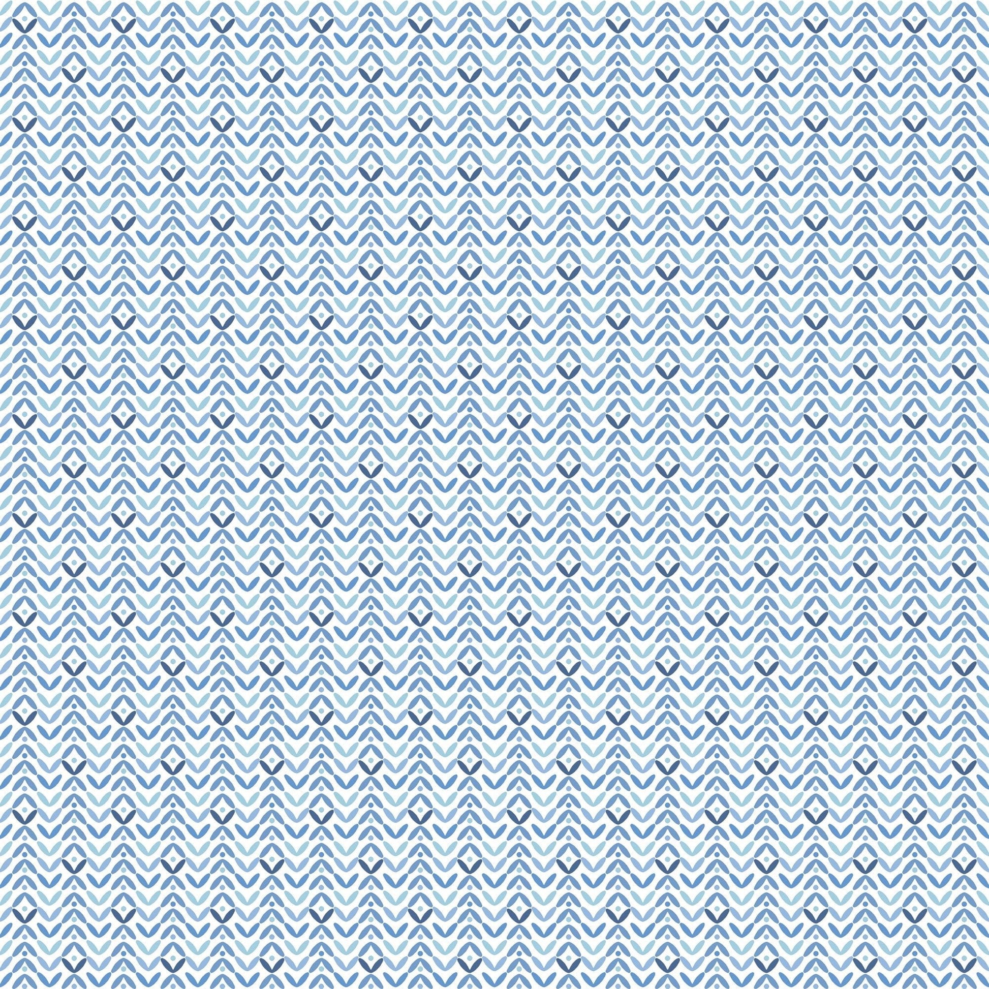 Small Prints Tulip Flip Wallpaper - Blue / Mint / Navy - Galerie - G56704 - Premier Wallcovering