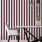 Smart Stripes Awning Stripe Wallpaper - Cranberry - Galerie - G68050 - Premier Wallcovering