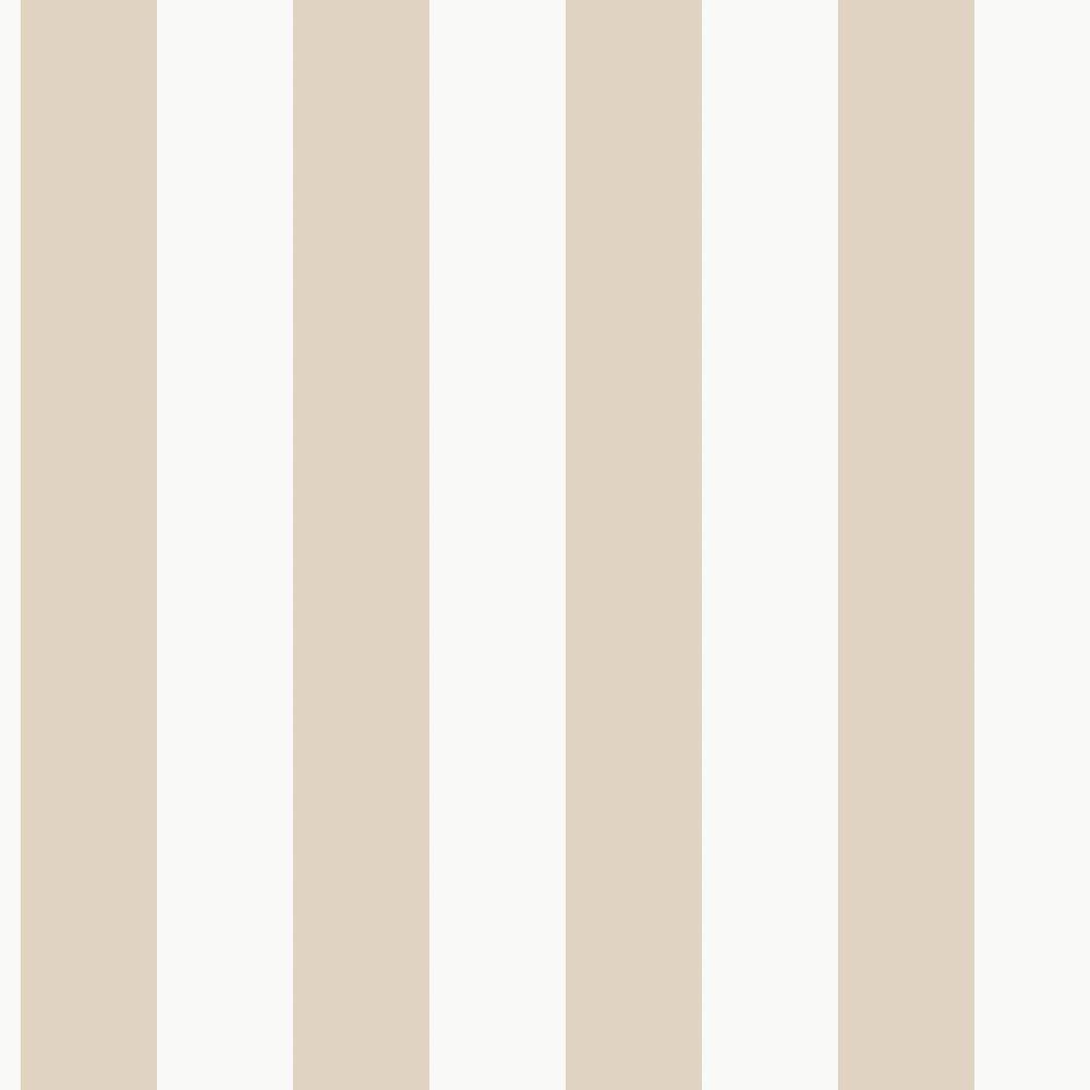 Smart Stripes Awning Stripe Wallpaper - Metallic Pearl - Galerie - G68051 - Premier Wallcovering