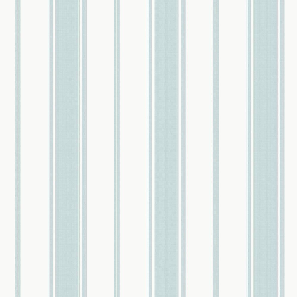 Smart Stripes Heritage Stripe Wallpaper - Turquoise - Galerie - G68068 - Premier Wallcovering