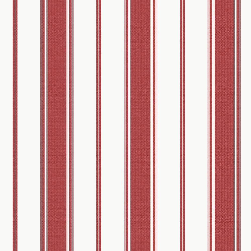 Smart Stripes Heritage Stripe Wallpaper - Red - Galerie - G68067 - Premier Wallcovering