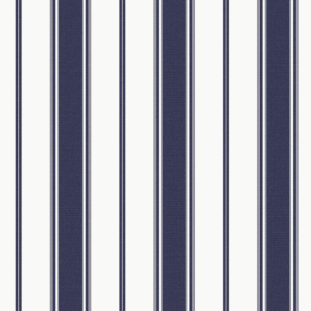 Smart Stripes Heritage Stripe Wallpaper - Navy - Galerie - G68065 - Premier Wallcovering
