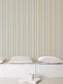 Smart Stripes Multi - Stripe Wallpaper - Taupe / Blue - Galerie - G67567 - Premier Wallcovering