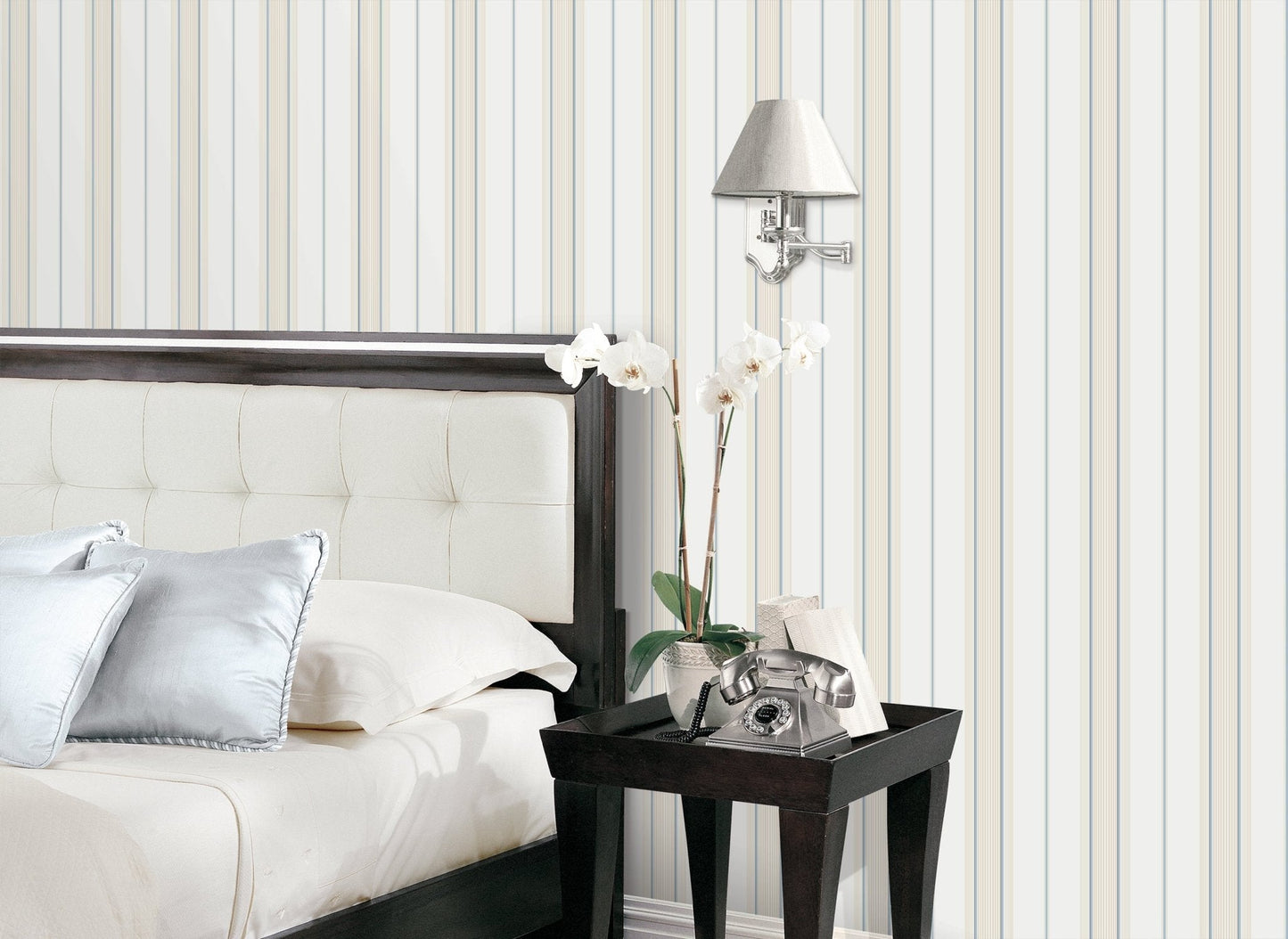 Smart Stripes Multi - Stripe Wallpaper - Beige - Galerie - G67573 - Premier Wallcovering