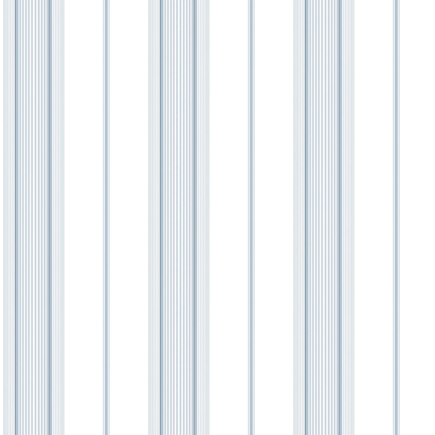 Smart Stripes Multi - Stripe Wallpaper - Blue - Galerie - G67574 - Premier Wallcovering