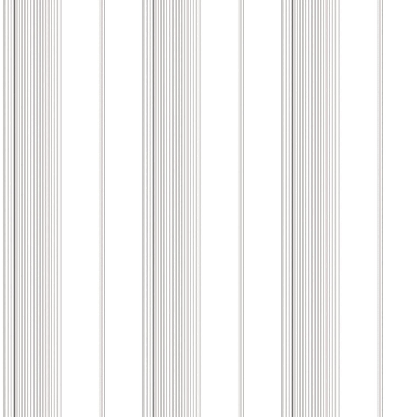 Smart Stripes Multi - Stripe Wallpaper - Grey / White - Galerie - G67576 - Premier Wallcovering