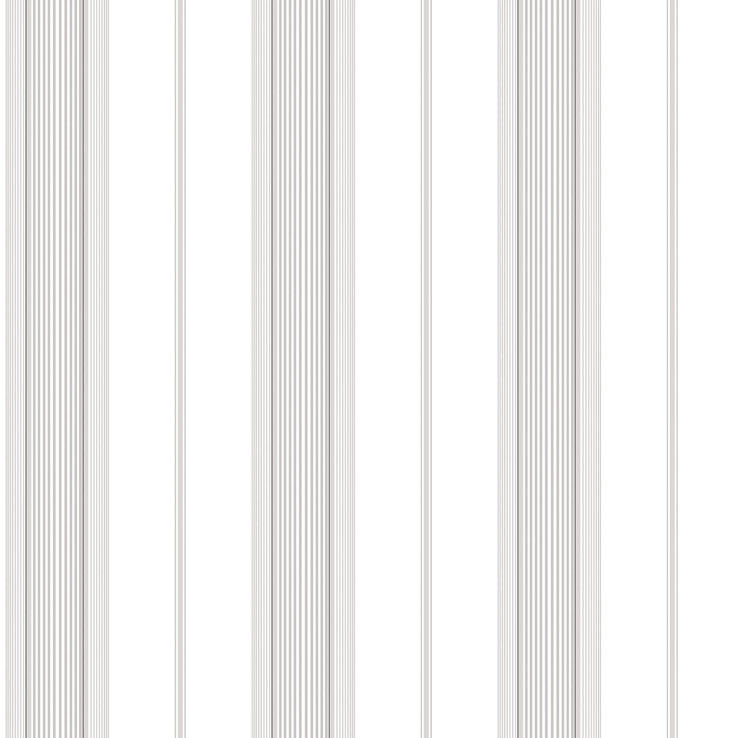 Smart Stripes Multi - Stripe Wallpaper - Grey / White - Galerie - G67576 - Premier Wallcovering