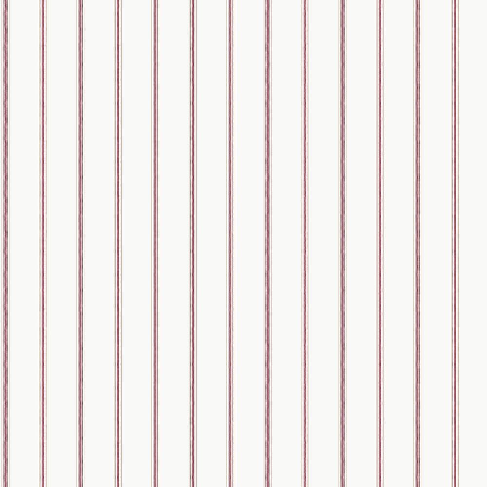 Smart Stripes Napkin Stripe Wallpaper - Cranberry / Gold - Galerie - G68070 - Premier Wallcovering