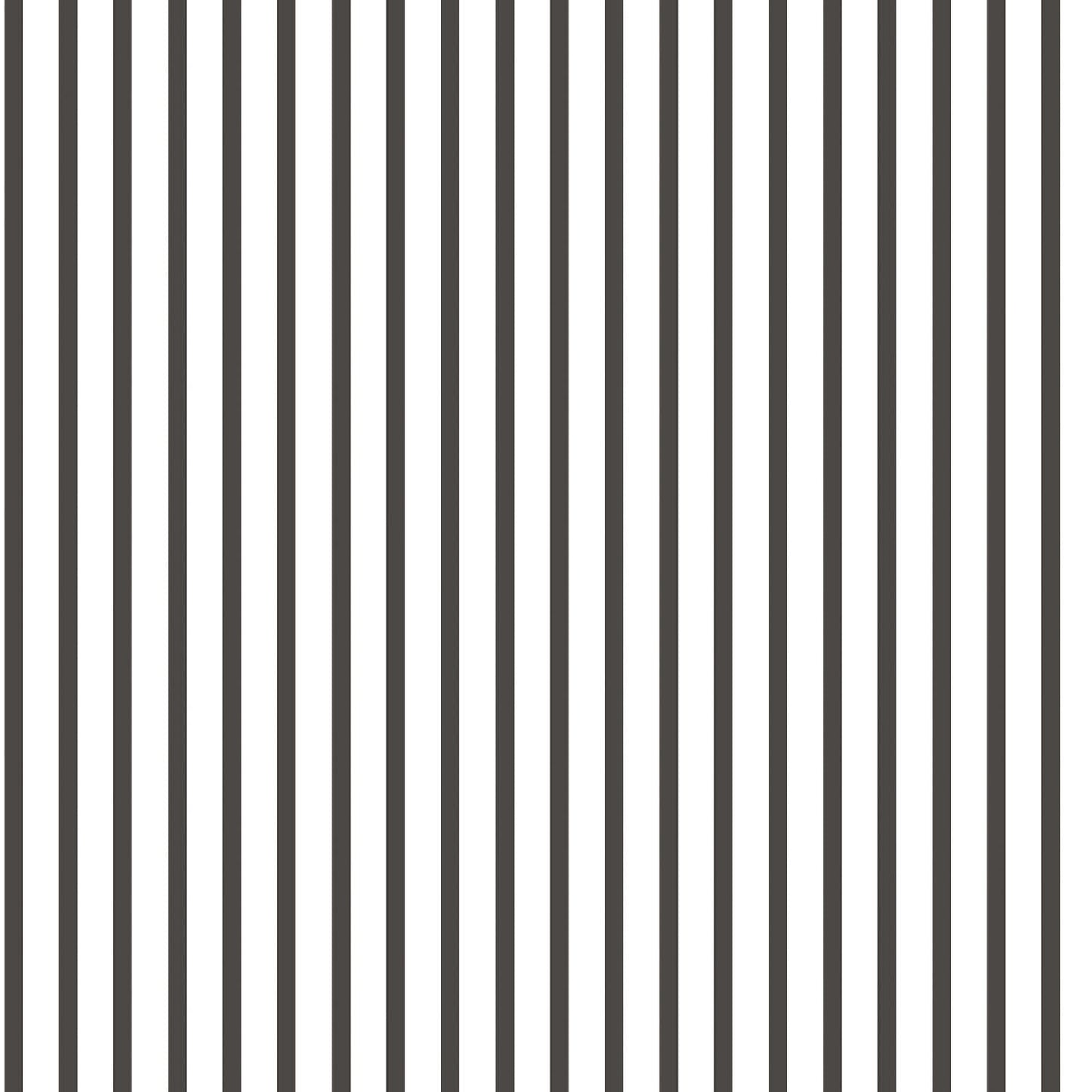 Smart Stripes Pin Stripe Wallpaper - Black / Cream - Galerie - G67533 - Premier Wallcovering