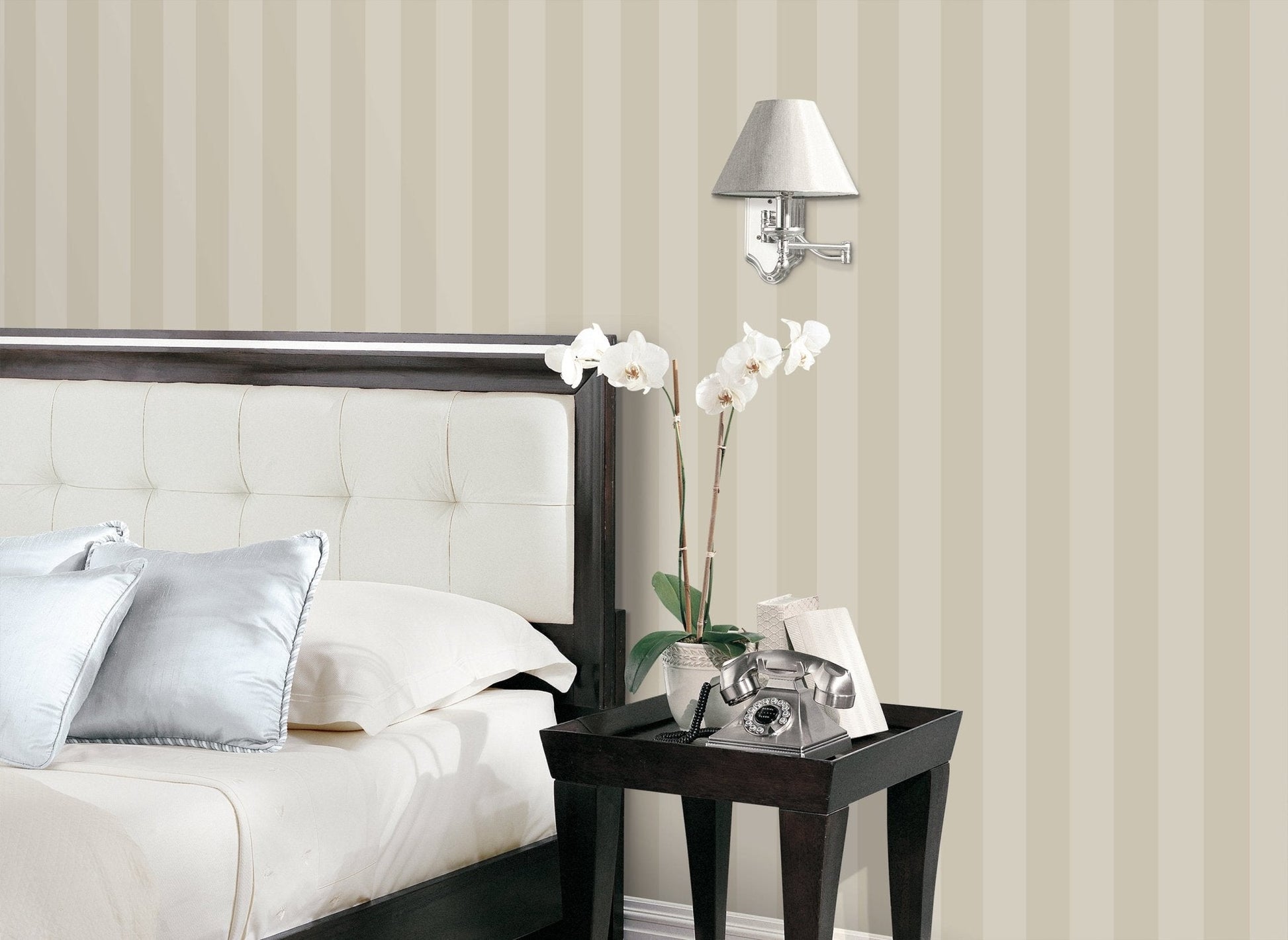 Smart Stripes Single Colour Stripe Wallpaper - Mid Beige - Galerie - G67560 - Premier Wallcovering