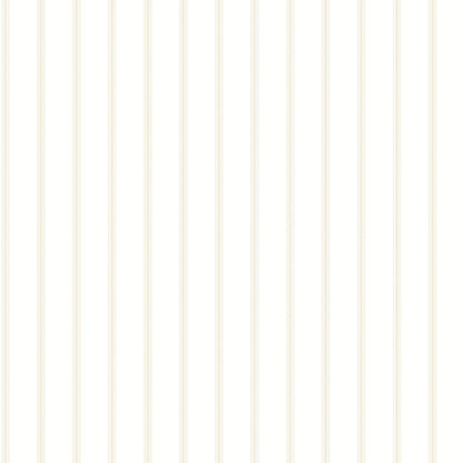 Smart Stripes Skinny Stripe Wallpaper - Beige / White - Galerie - G67561 - Premier Wallcovering