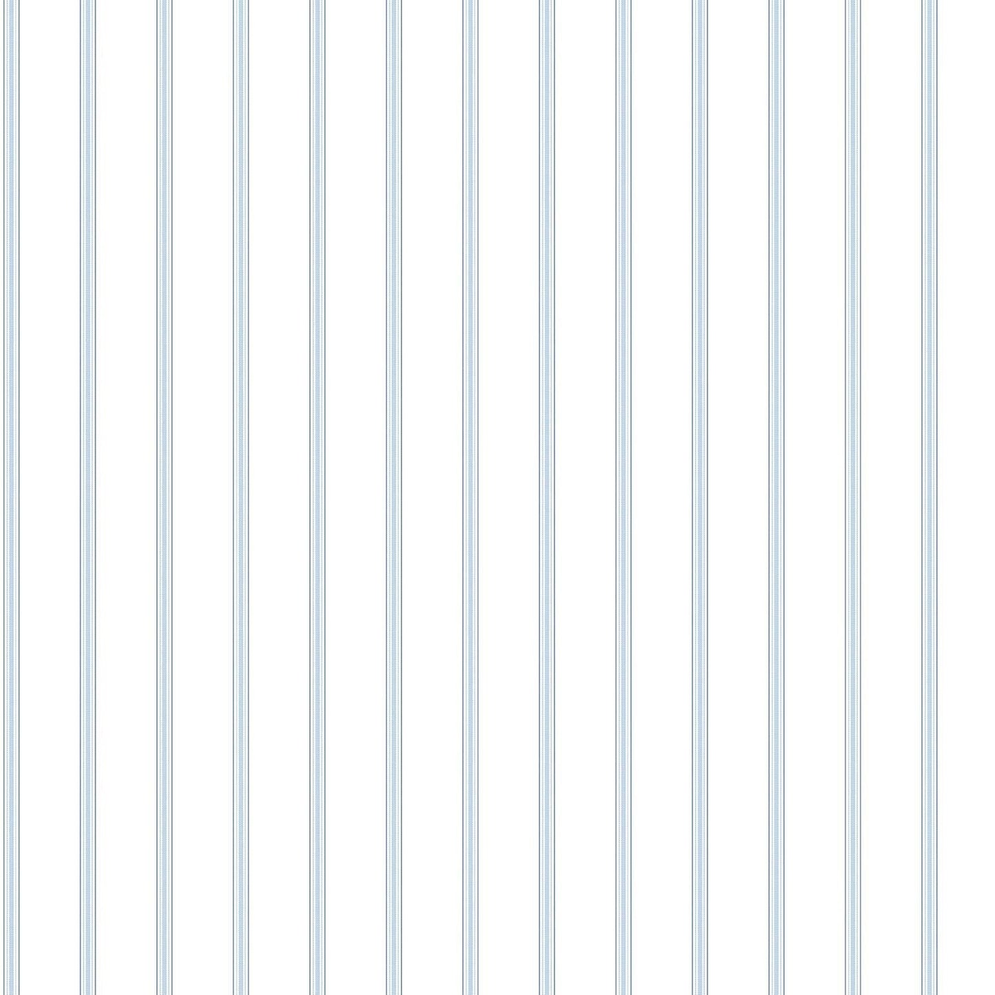 Smart Stripes Skinny Stripe Wallpaper - Light Blue / White - Galerie - G67564 - Premier Wallcovering