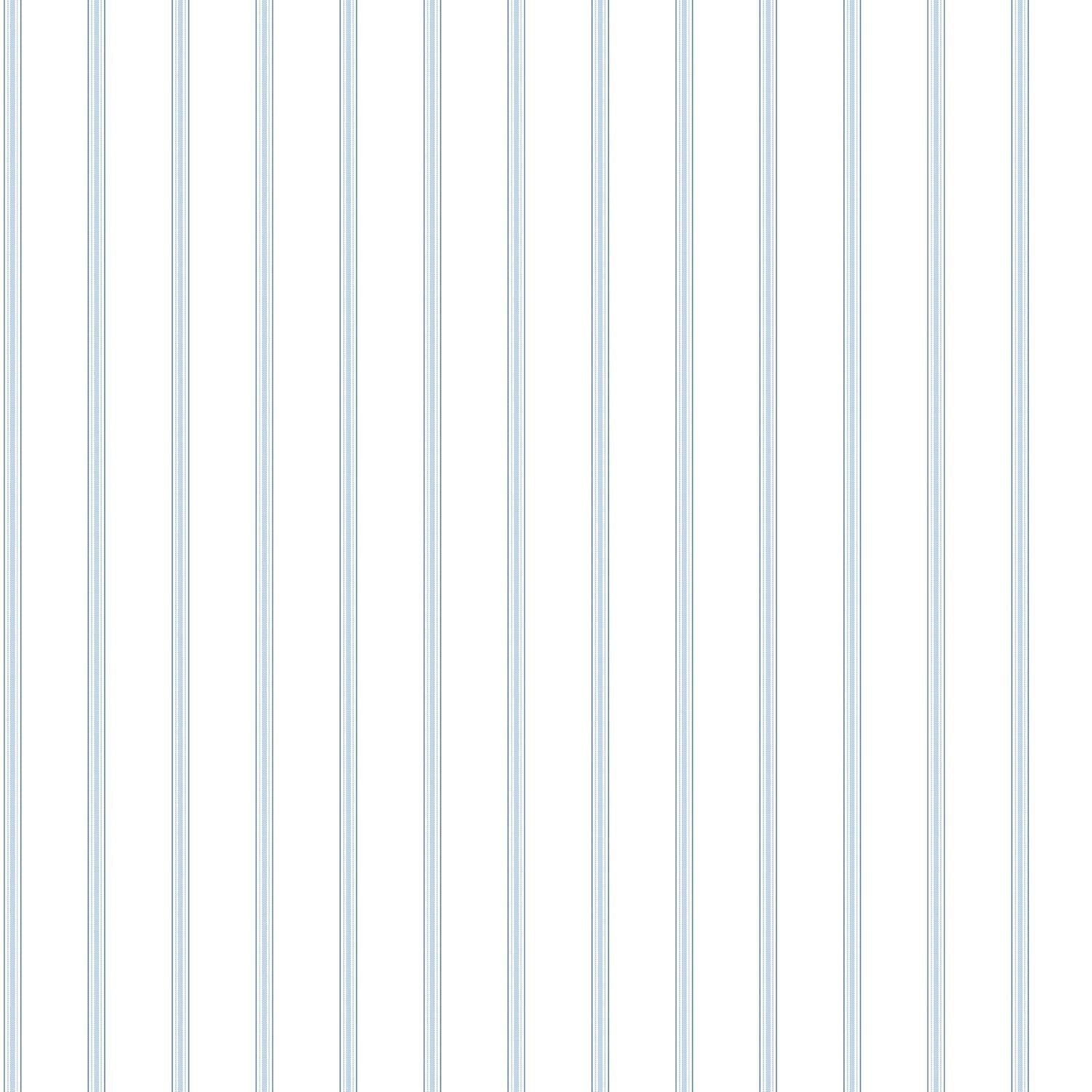 Smart Stripes Skinny Stripe Wallpaper - Light Blue / White - Galerie - G67564 - Premier Wallcovering