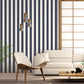 Smart Stripes Striped Wallpaper - Navy / White - Galerie - G67523 - Premier Wallcovering