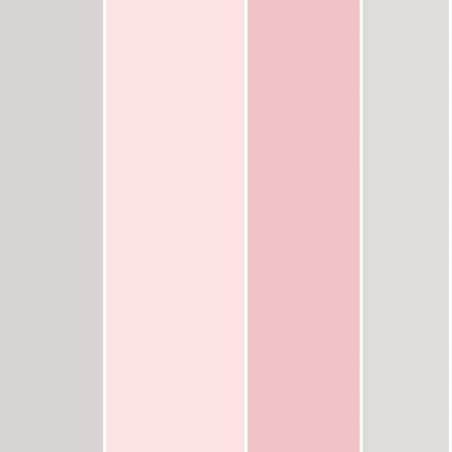 Smart Stripes Wide - Multi Stripe Wallpaper - Pink / Grey - Galerie - G67597 - Premier Wallcovering