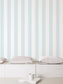 Smart Stripes Wide Stripe Wallpaper - Blue / White - Galerie - G67582 - Premier Wallcovering
