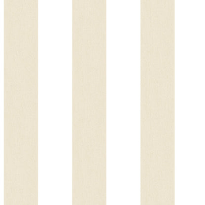 Smart Stripes Wide Stripe Wallpaper - Beige / White - Galerie - G67579 - Premier Wallcovering