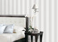 Smart Stripes Wide Stripe Wallpaper - White - Galerie - G67581 - Premier Wallcovering