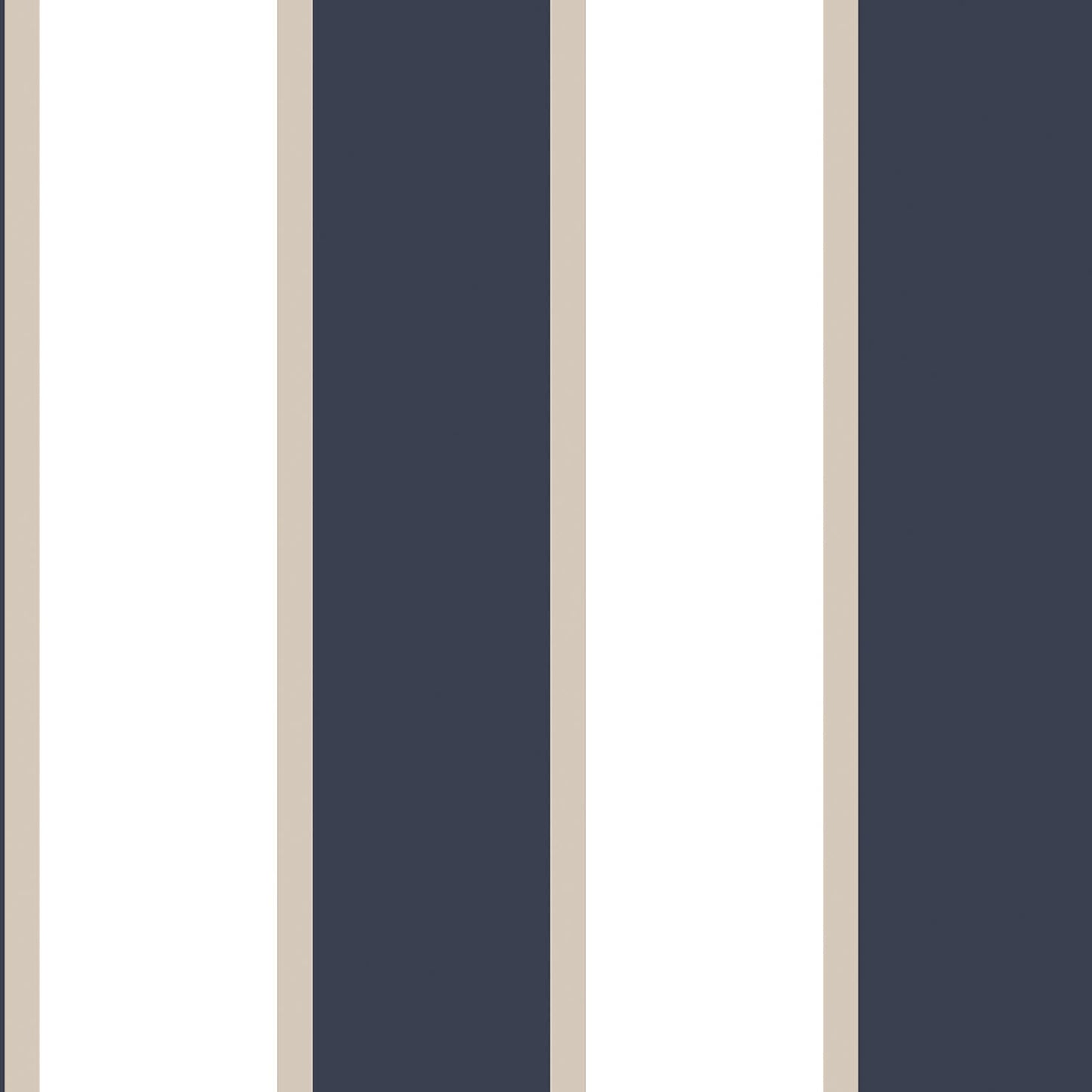 Smart Stripes Wide Stripe Wallpaper - Blue - Galerie - G67550 - Premier Wallcovering