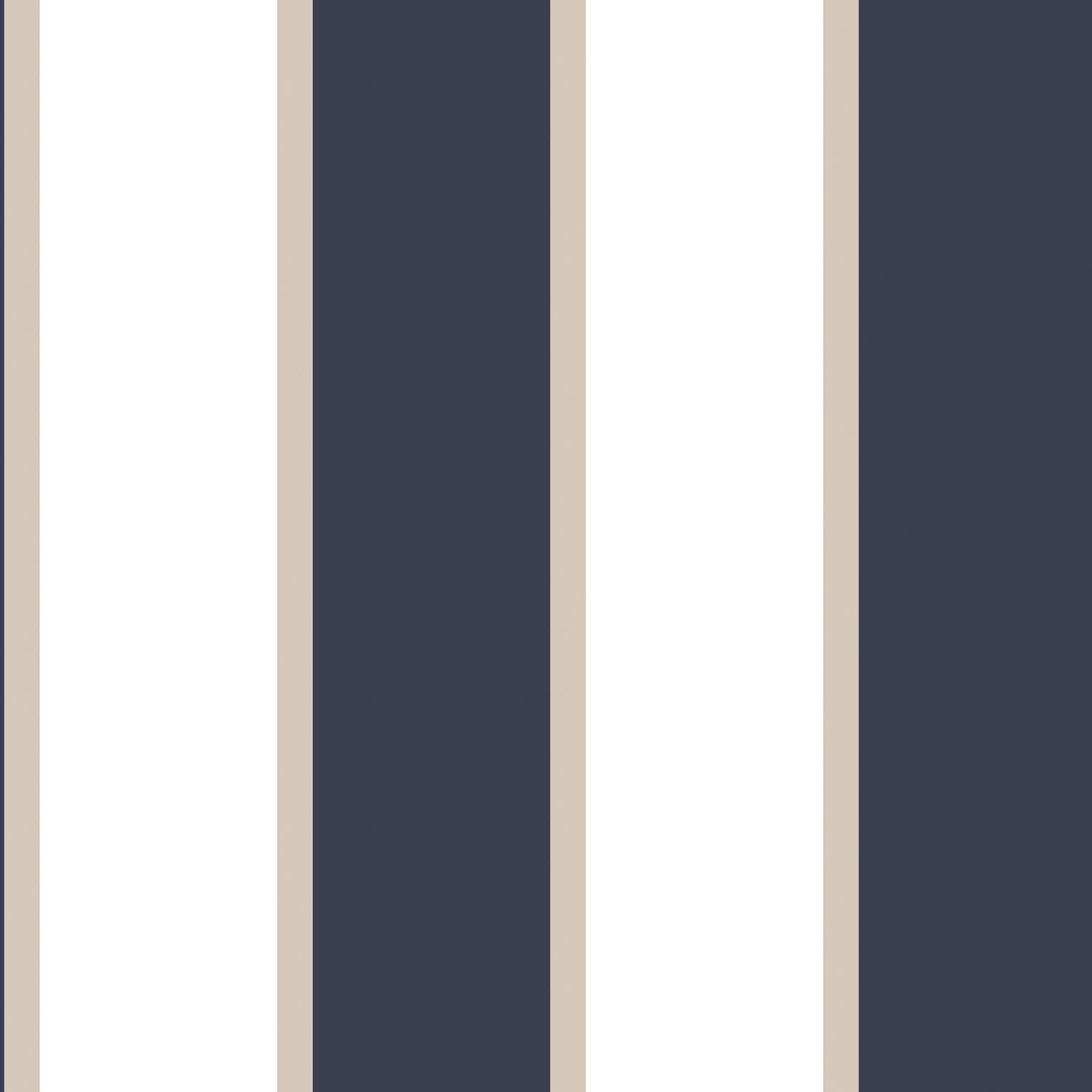 Smart Stripes Wide Stripe Wallpaper - Blue - Galerie - G67550 - Premier Wallcovering