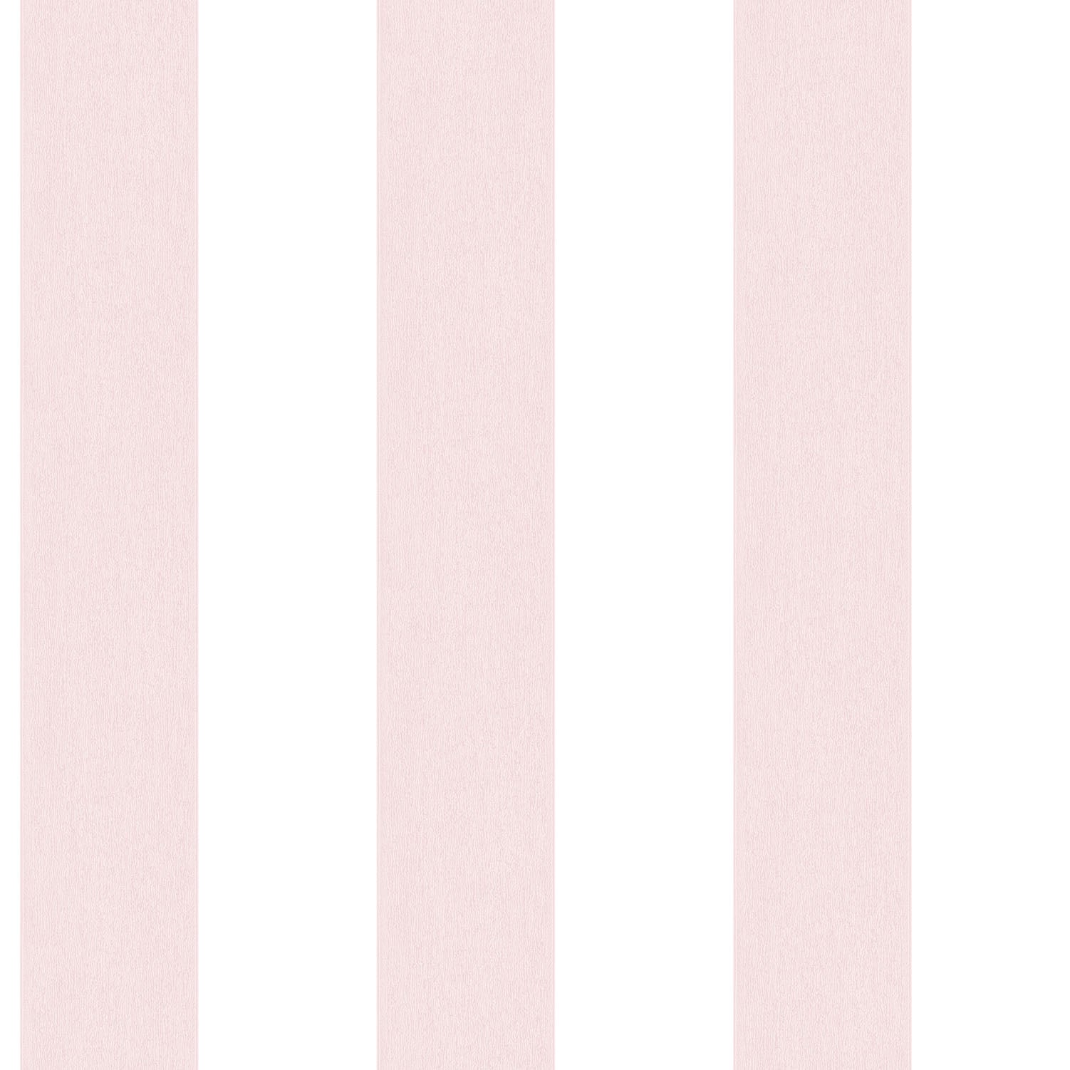 Smart Stripes Wide Stripe Wallpaper - Pink / White - Galerie - G67585 - Premier Wallcovering