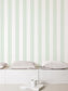 Smart Stripes Wide Stripe Wallpaper - Green / White - Galerie - G67583 - Premier Wallcovering