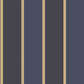 Smart Stripes Wide Stripe Wallpaper - Dark Blue - Galerie - G67545 - Premier Wallcovering