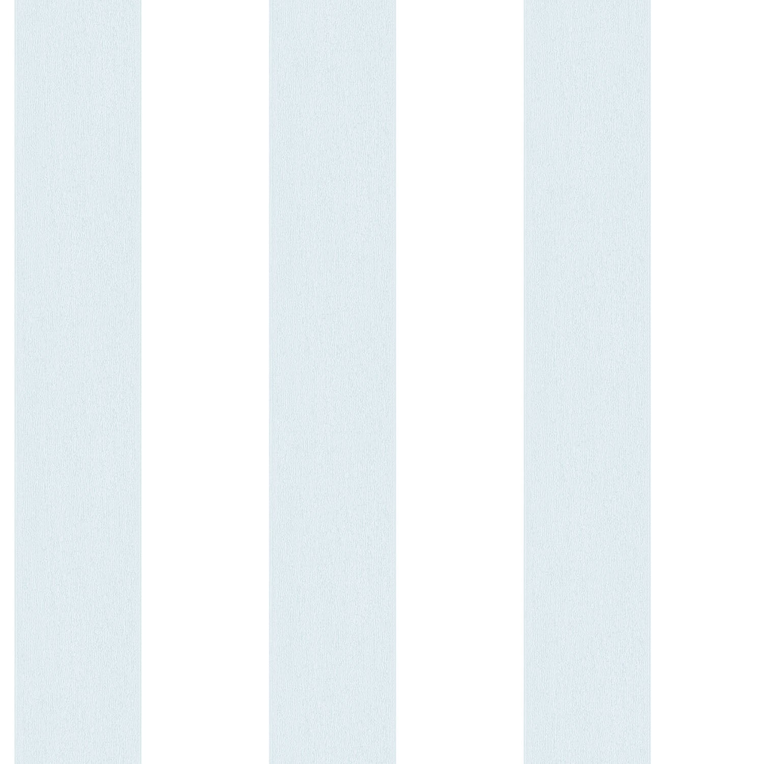 Smart Stripes Wide Stripe Wallpaper - Blue / White - Galerie - G67582 - Premier Wallcovering