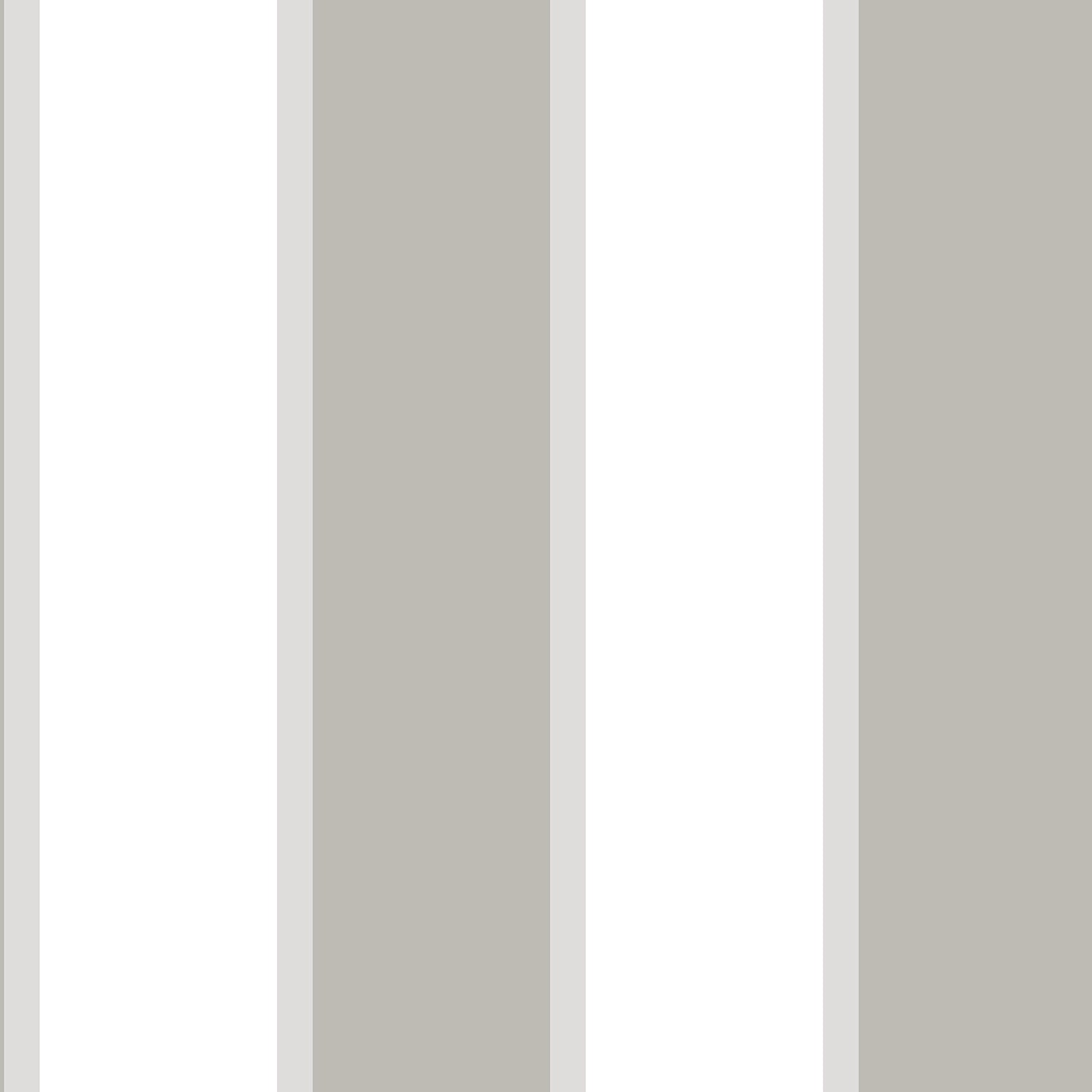 Smart Stripes Wide Stripe Wallpaper - Grey / White - Galerie - G67552 - Premier Wallcovering