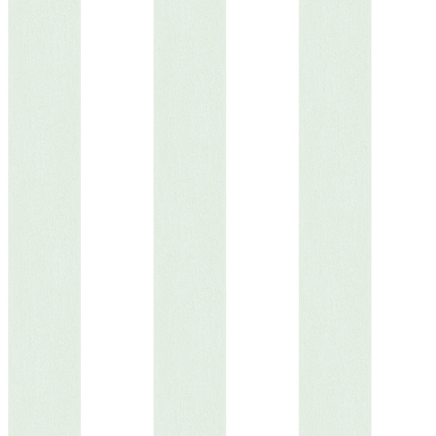 Smart Stripes Wide Stripe Wallpaper - Green / White - Galerie - G67583 - Premier Wallcovering