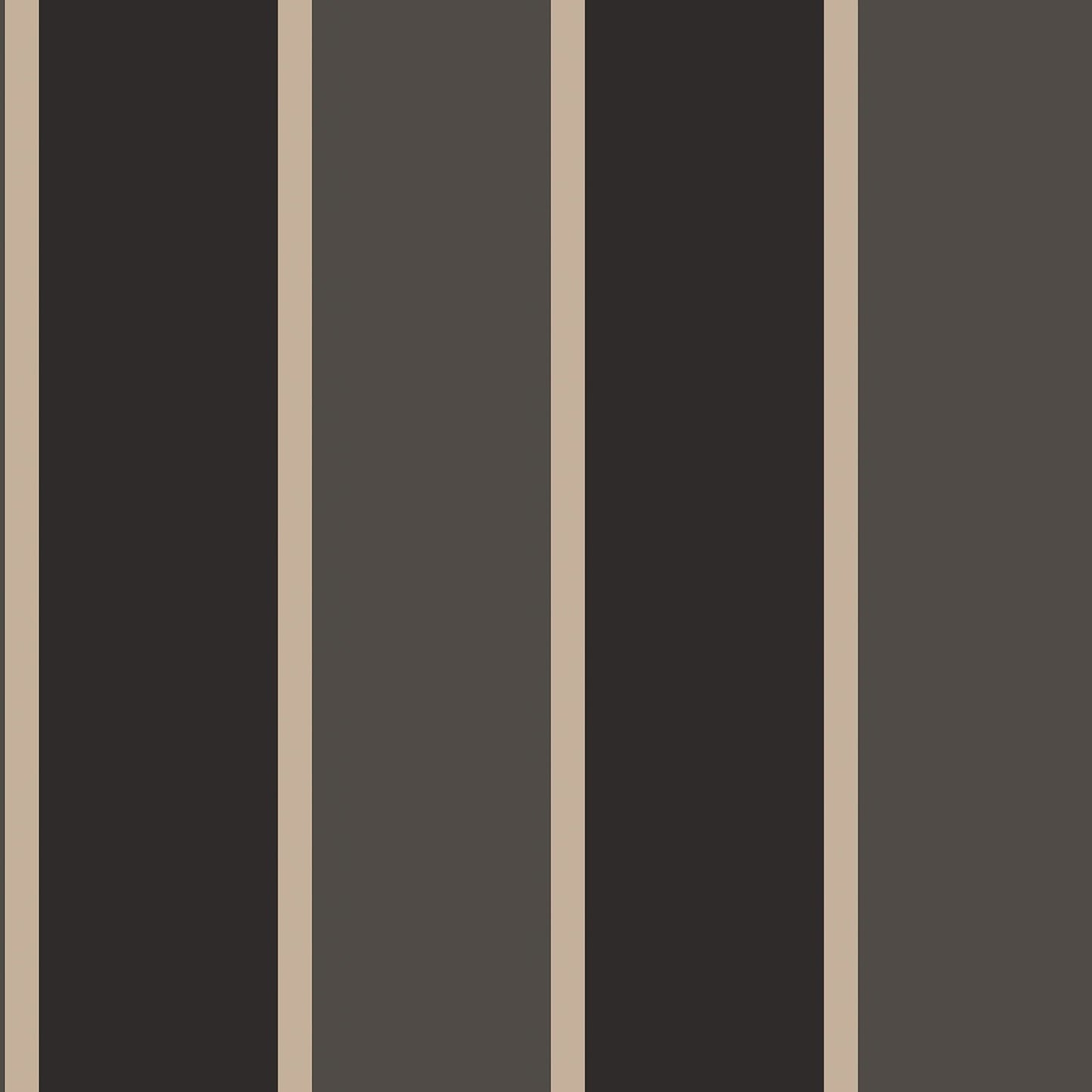 Smart Stripes Wide Stripe Wallpaper - Black / Grey - Galerie - G67544 - Premier Wallcovering
