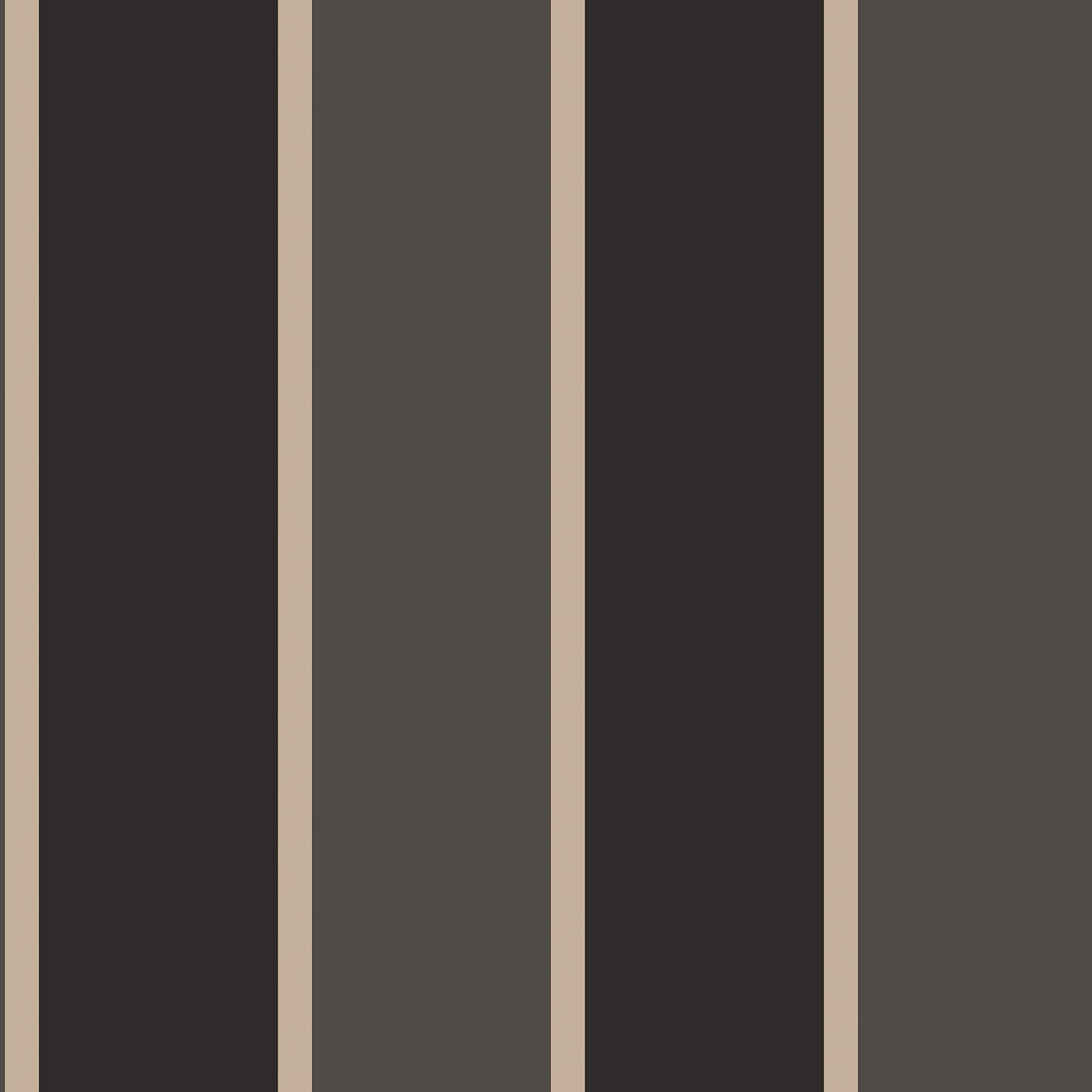 Smart Stripes Wide Stripe Wallpaper - Black / Grey - Galerie - G67544 - Premier Wallcovering