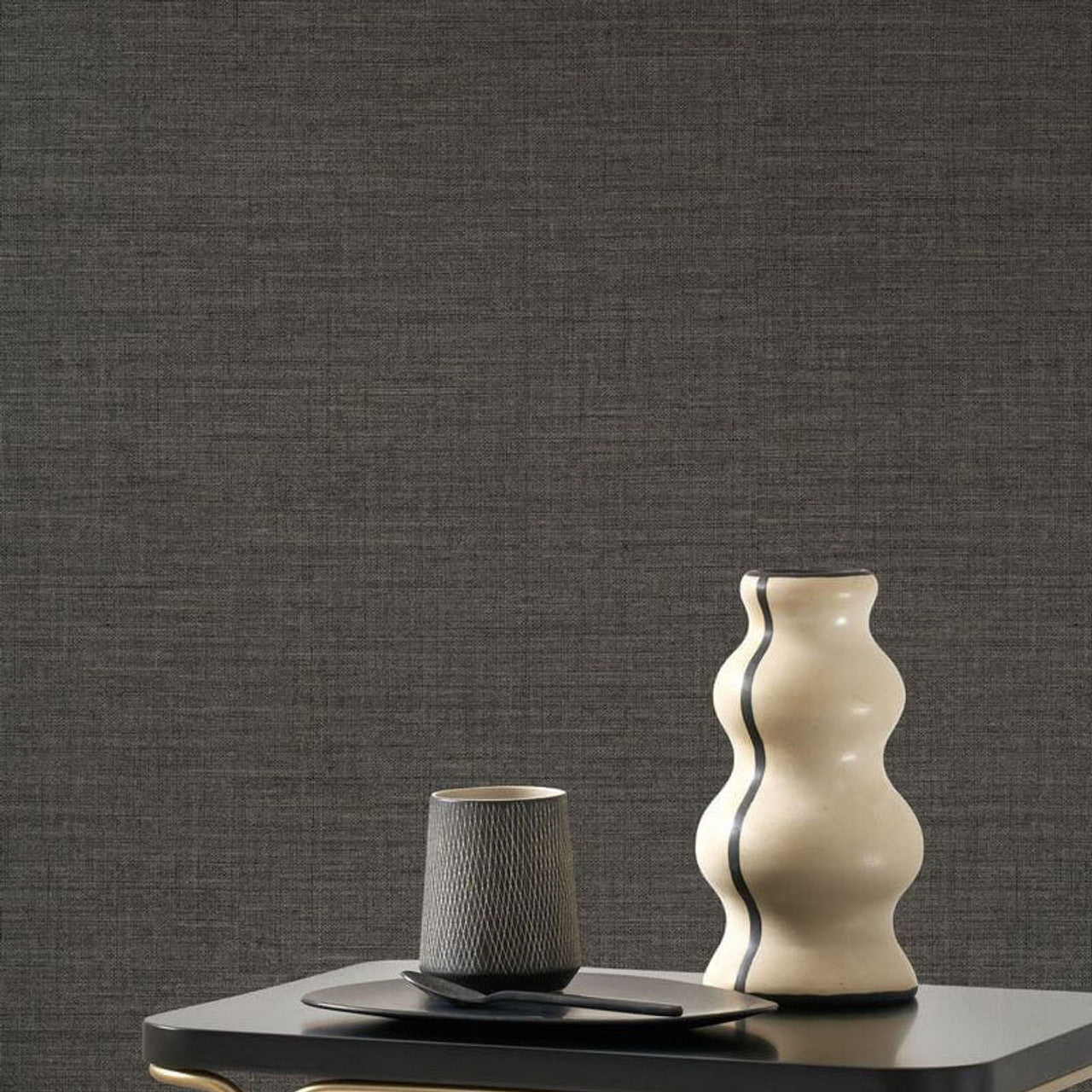 Smith Carnaby Street Wallpaper - Noir Fusain - Casadeco - 200566997 - Premier Wallcovering