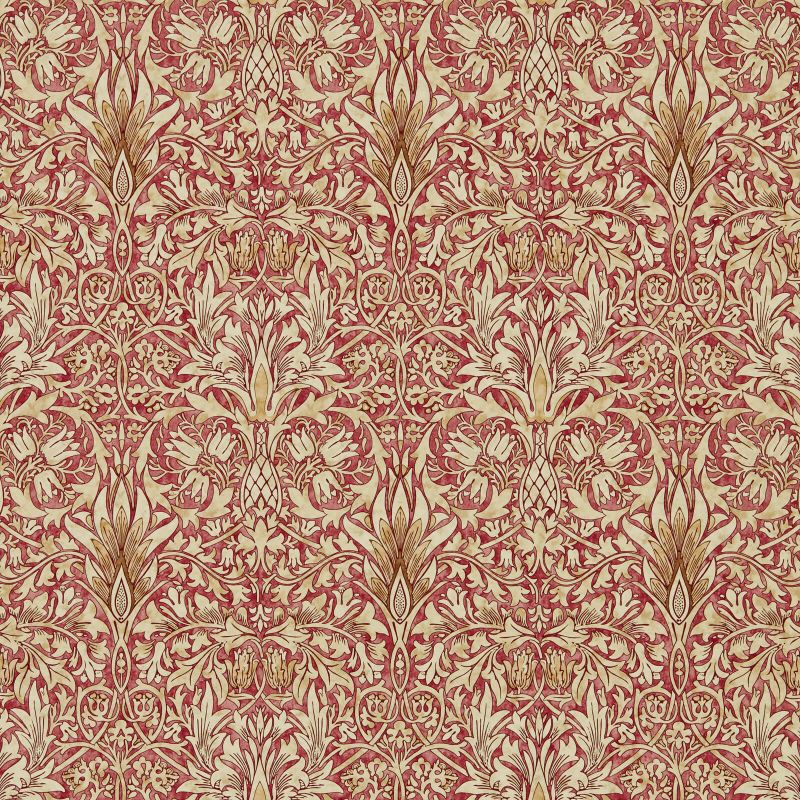 Snakeshead Wallpaper - Madder/Gold - 216426 - Morris & Co - Premier Wallcovering