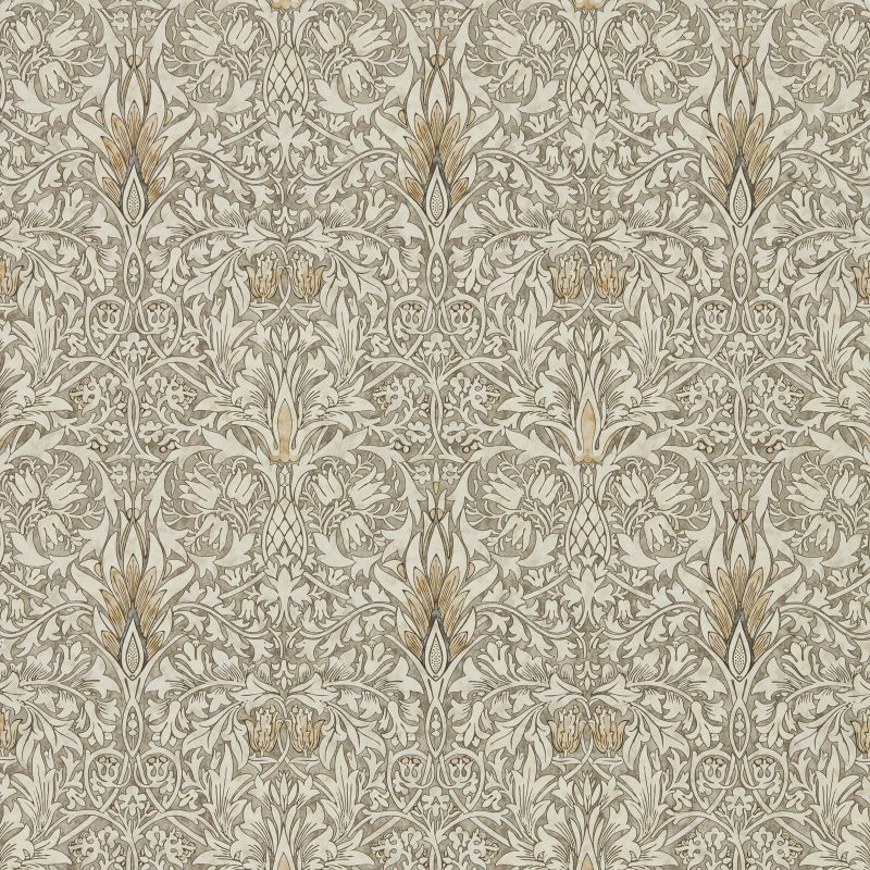Snakeshead Wallpaper - Stone/Cream - 216430 - Morris & Co - Premier Wallcovering
