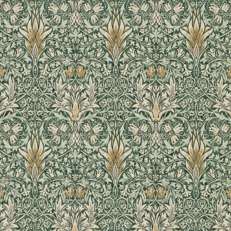 Snakeshead Wallpaper - Forest/Thyme - 216427 - Morris & Co - Premier Wallcovering