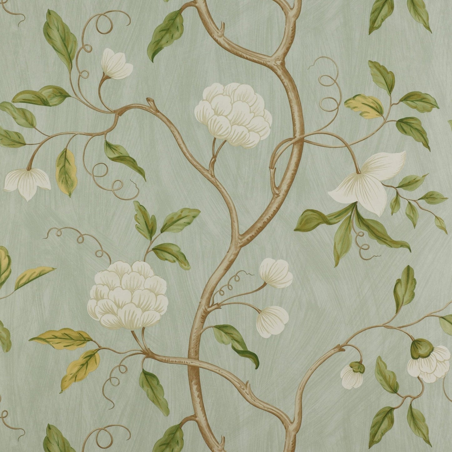 Snow Tree Wallpaper - Aqua - Colefax & Fowler - 07949/04 - Premier Wallcovering
