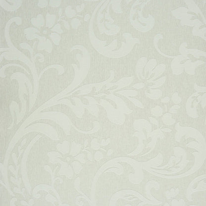 So White Damask Wallpaper - Blanc - Casadeco - 26500114 - Premier Wallcovering
