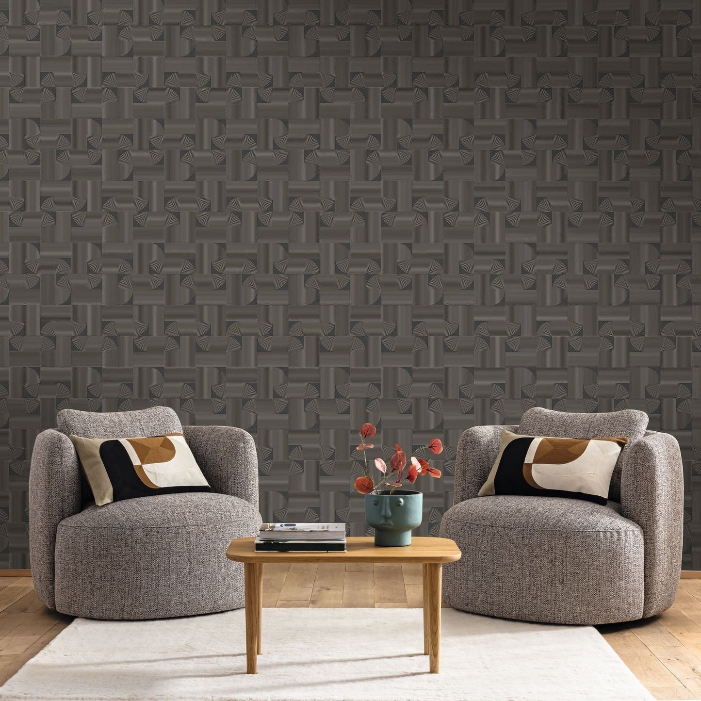 Softness Wallpaper - Noir - Caselio - 106579021