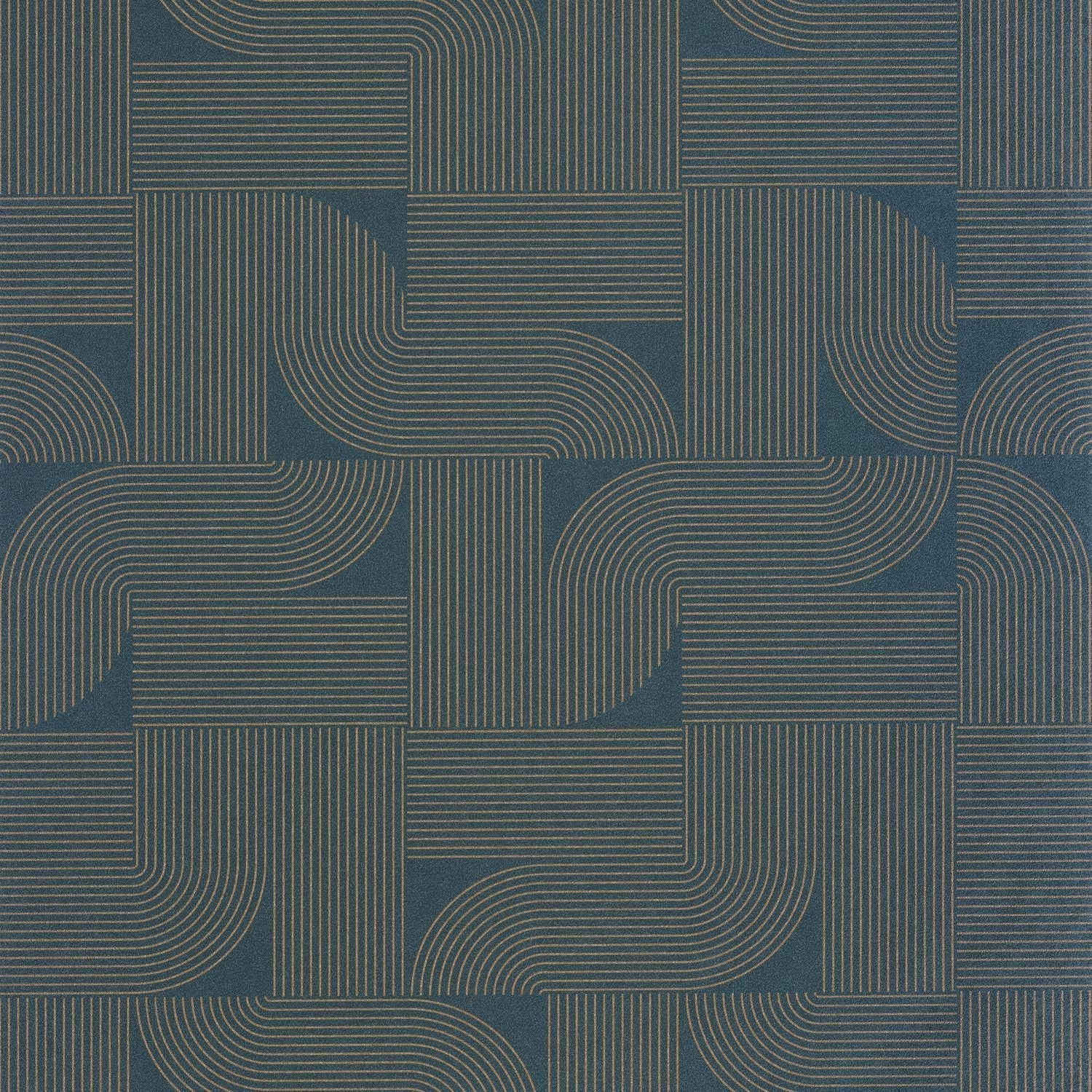 Softness Wallpaper - Bleu Cuivre - Caselio - 106576040