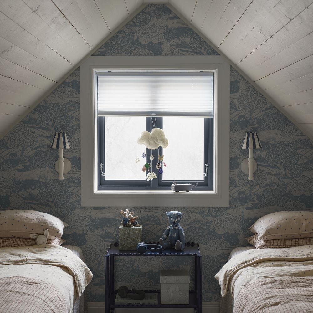 Solangen Wallpaper - Blue - Boråstapeter - 5828 - Premier Wallcovering