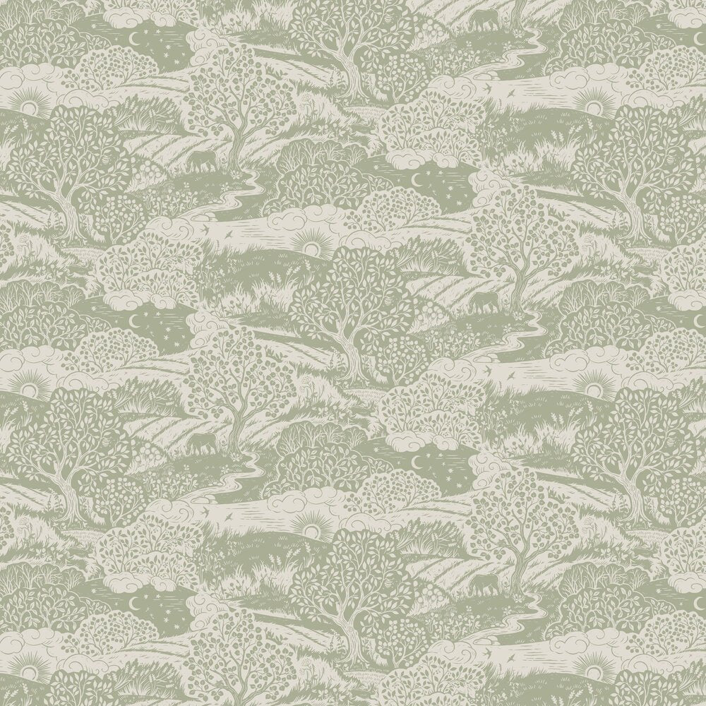 Solangen Wallpaper - Green - Boråstapeter - 5830 - Premier Wallcovering