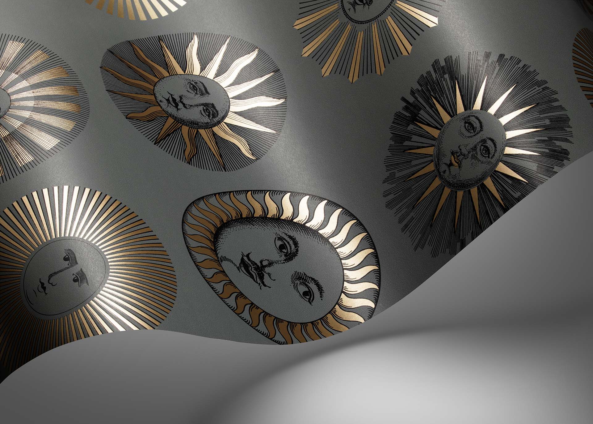 Soli Wallpaper - Sage & Rose Gold - 123/1003 - Cole & Son - Premier Wallcovering